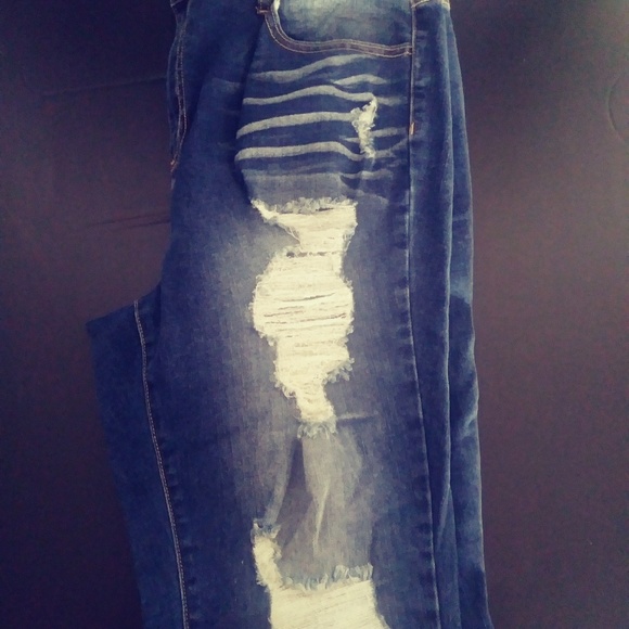 Distressed Cello Jeans (Boyfriend Style) - Picture 2 of 4